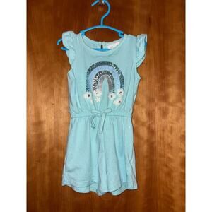 Btween 2T Baby Girl Rainbow Romper